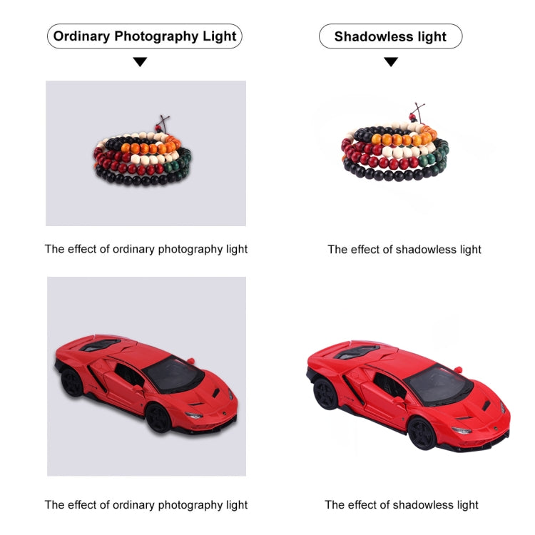 PULUZ Mini LED Photography Shadowless Light Lamp Panel Pad + Studio Shooting Tent Box, Acrylic Material, 20cm x 20cm Effective Area