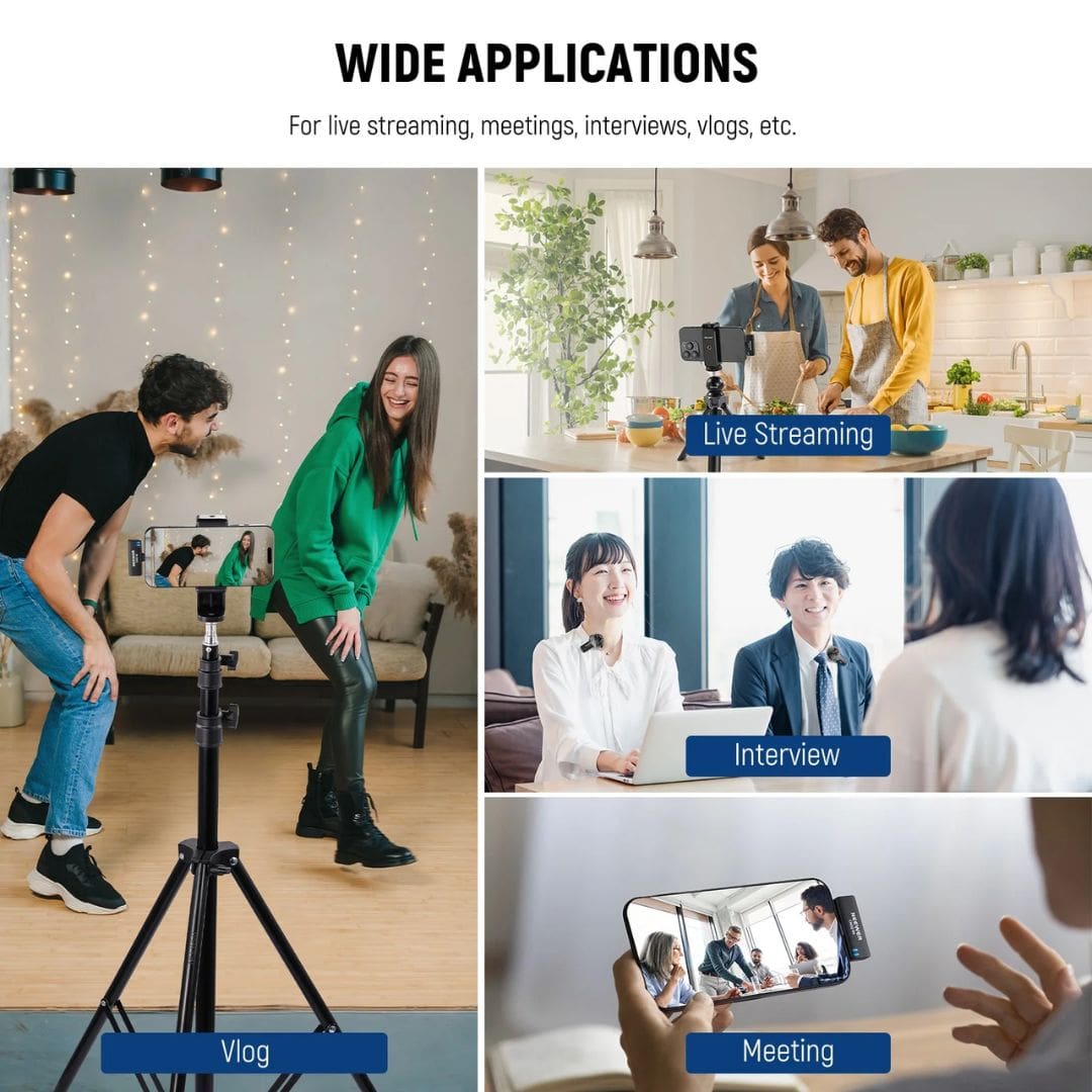 NEEWER CM32 Wireless Lavalier Microphone for USB-C