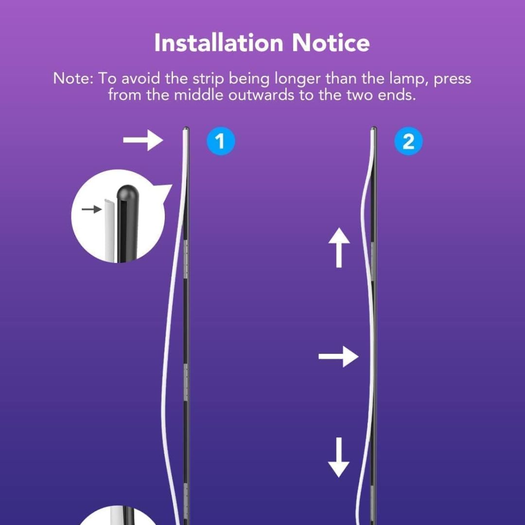 Govee LED Floor Lamp, RGBIC Corner Floor Lamp Works with Alexa Google Assistant, 1
