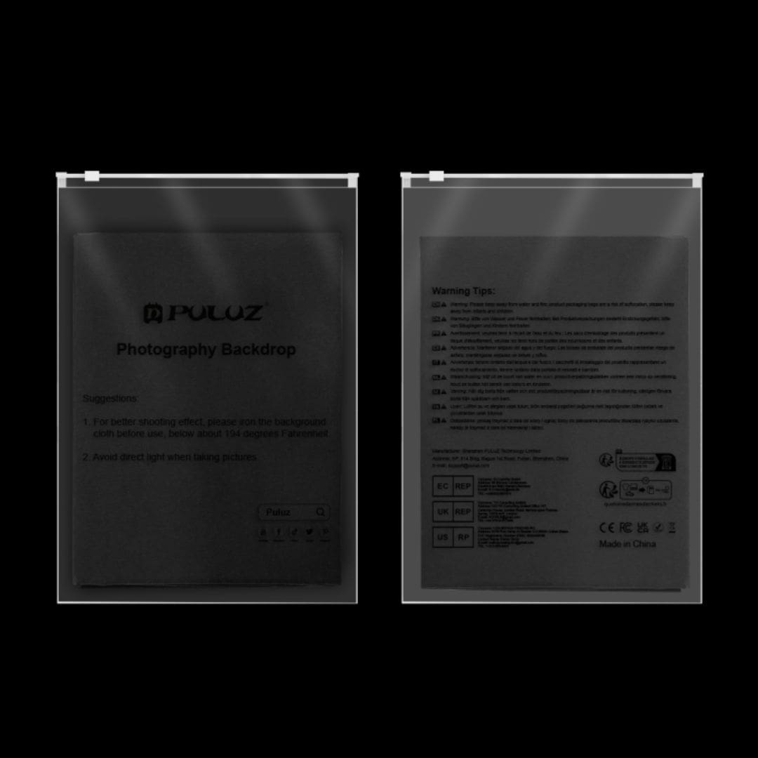 Puluz 3m x 2m Photography Background Thickness Photo Studio Background Cloth Backdrop (Black) PU5214B