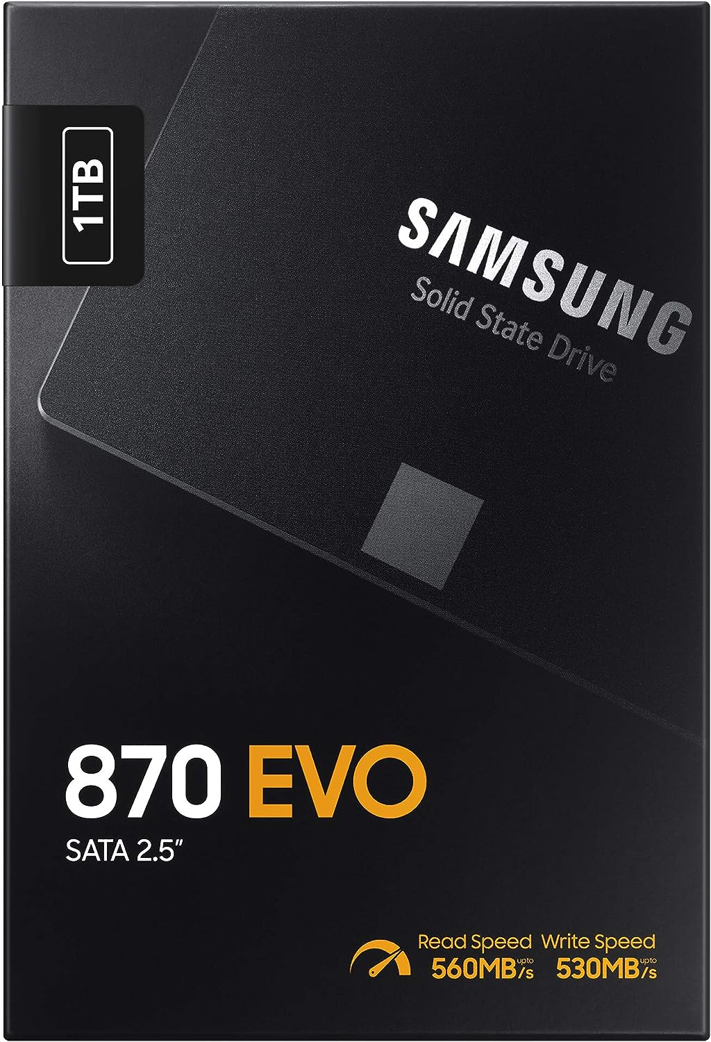 SAMSUNG 870 EVO 1TB 2.5 inch SATA III Internal Solid State Drive SSD MZ 77E1T0BW