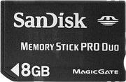 SANDISK MEMORY STICK PRO DUO 8GB