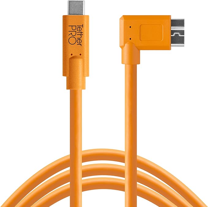 TETHERPRO USB 3.0 TO MICRO-B RIGHT ANGLE CU61RT15-ORG