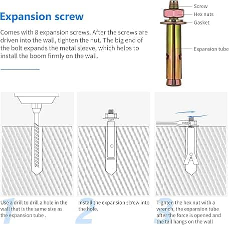 NEEWER 130cm Wall Mounting Triangle Boom Arm