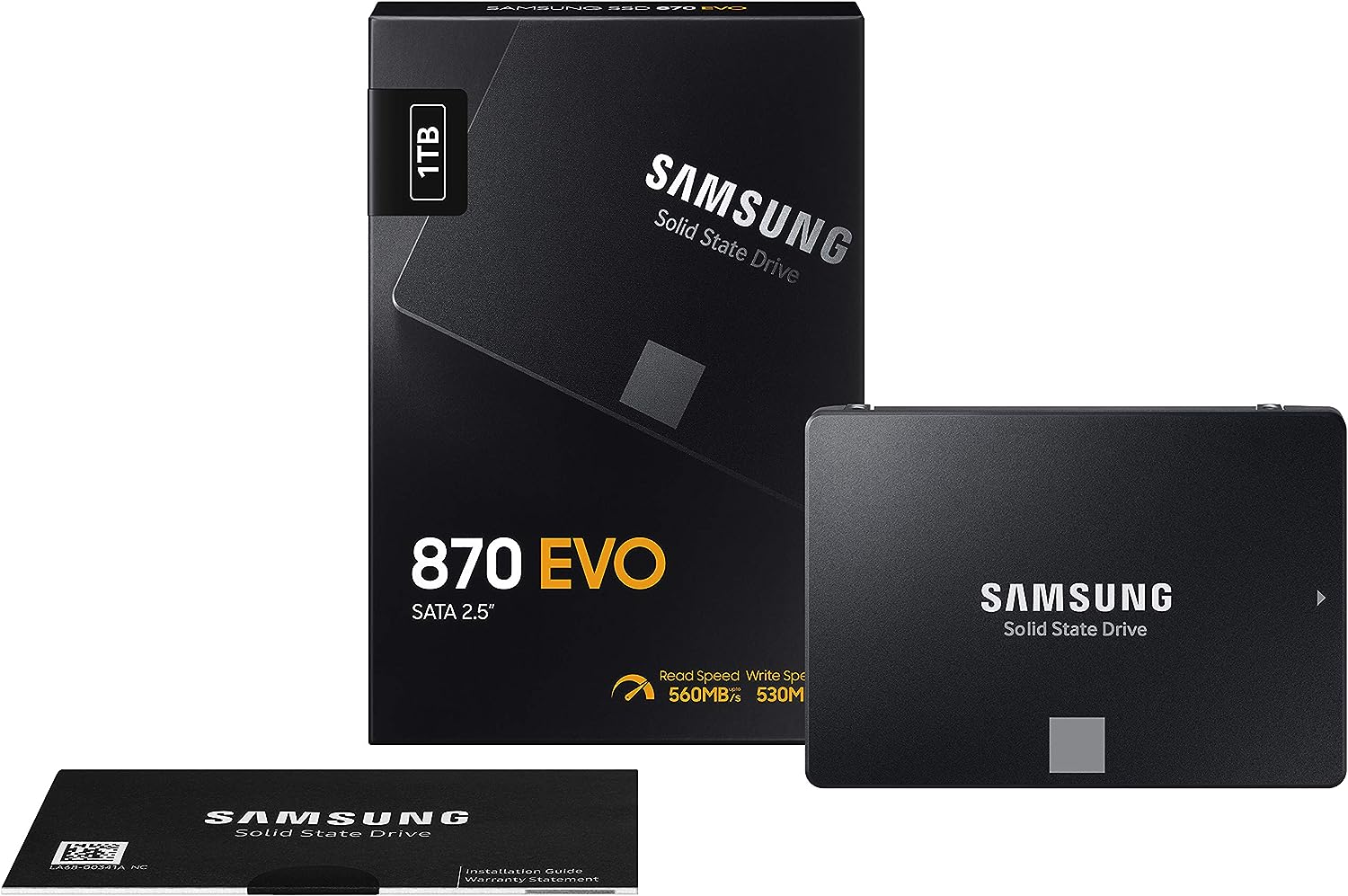 SAMSUNG 870 EVO 1TB 2.5 inch SATA III Internal Solid State Drive SSD MZ 77E1T0BW