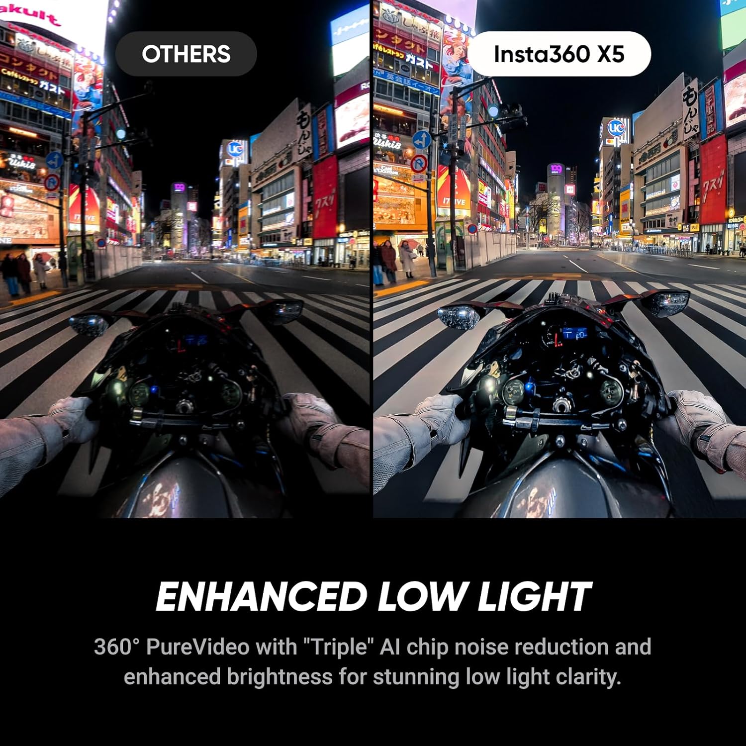 Insta360 X5 360 Action Camera Motorcycle Multiview Bundle