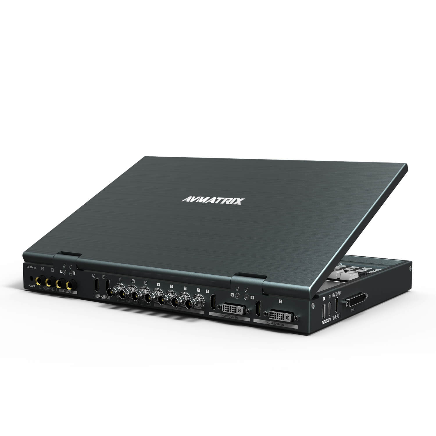 AV Matrix PVS0615 Portable 6-Channel Video Switcher with 15.6"" LCD Monitor