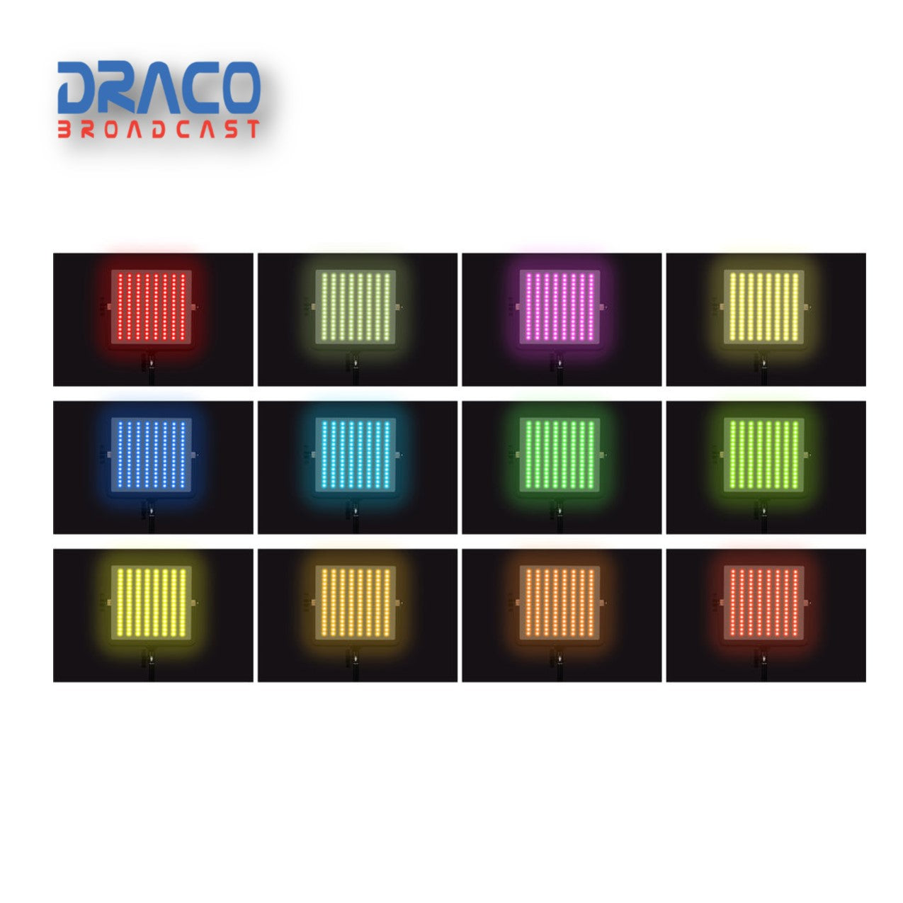 Dracast 728 RGBW 3-Light-Kit with Hard Case