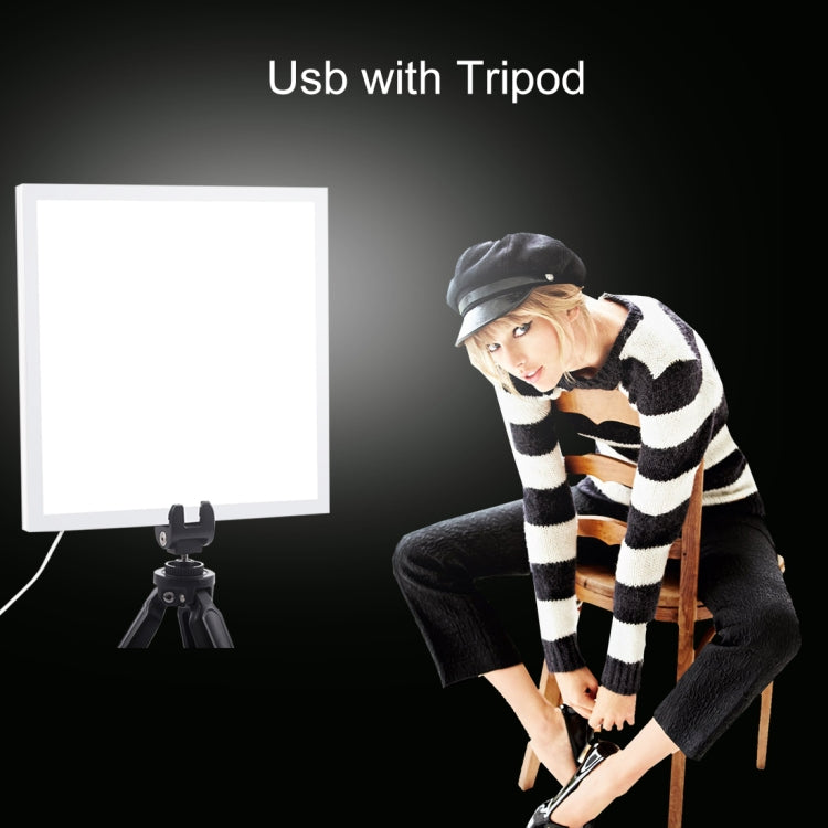 PULUZ Mini LED Photography Shadowless Light Lamp Panel Pad, Acrylic Material, 20cm x 20cm Effective Area
