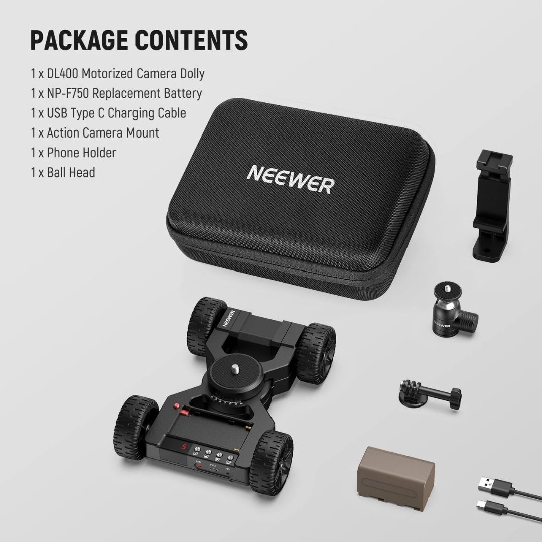Neewer DL400 Motorized Camera Slider Dolly with App Control