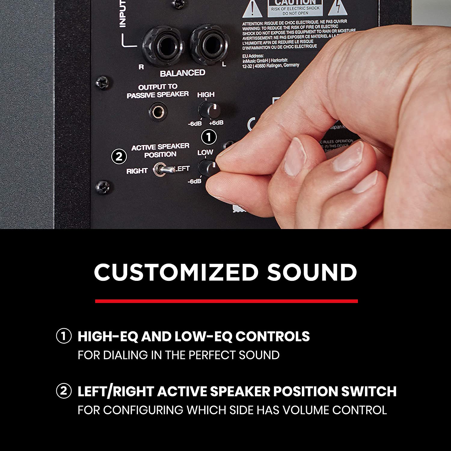 M-Audio BX3 - 120-Watt Powered Desktop Computer Speakers / Studio Monitors for Gaming, Music Production, Live Streaming and Podcasting (Pair)