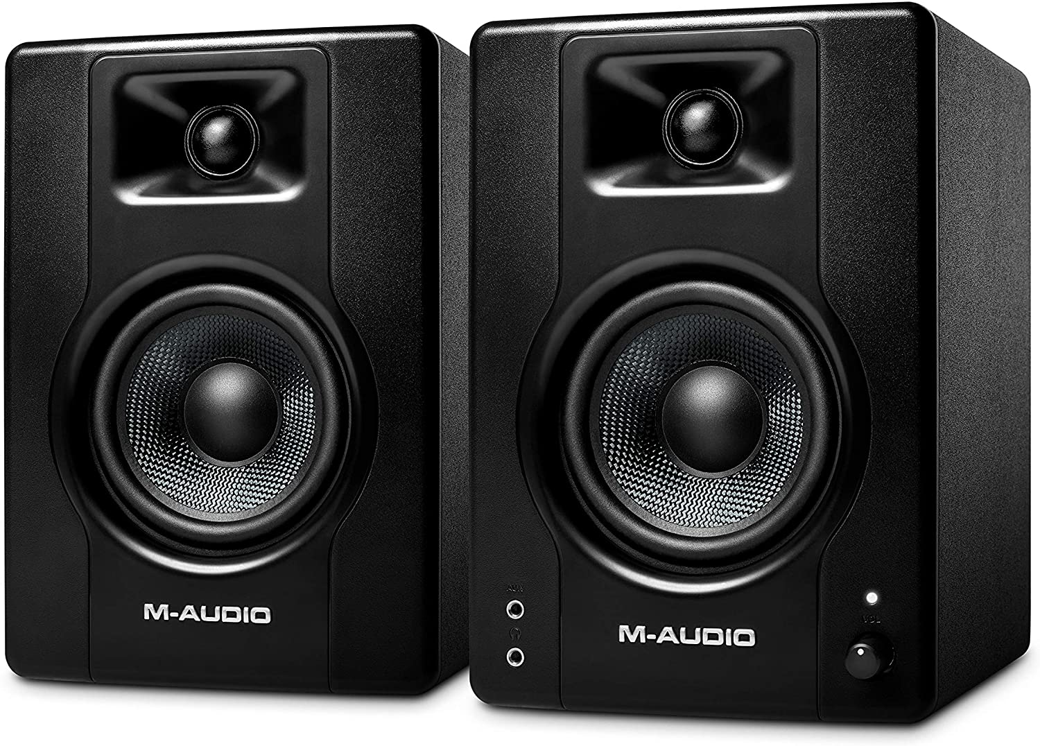 M-Audio BX4 - 120-Watt Powered Desktop Computer Speakers / Studio Monitors for Gaming, Music Production, Live Streaming and Podcasting (Pair)