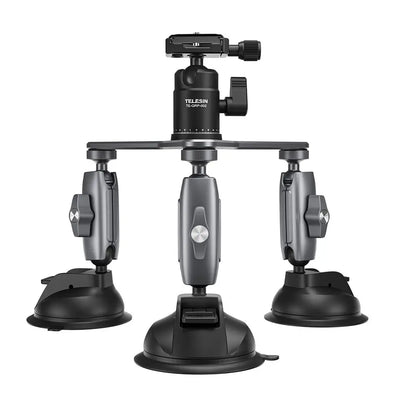 TELESIN TE-TSB-001 THREE SUCTION CUPS ACTION CAMERA TRIPOD MOUNT BRACKET HOLDER
