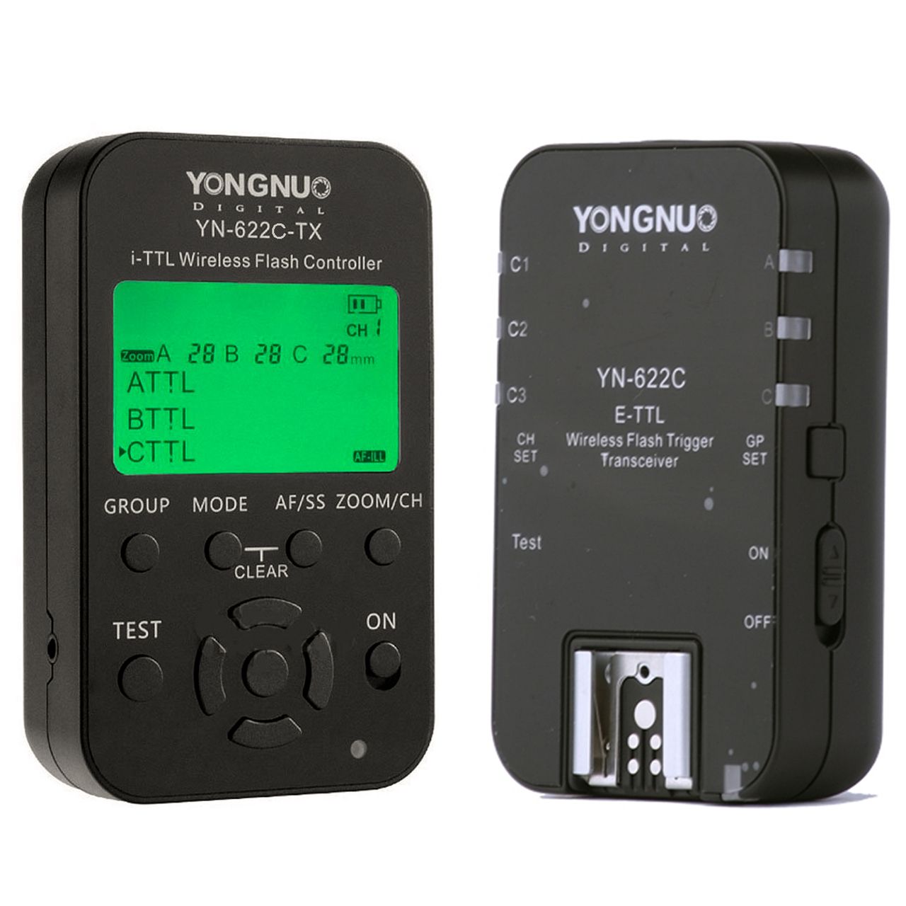YONGNUO WIRELESS FLASH TRIGGER -YN622C-KIT E-TTL