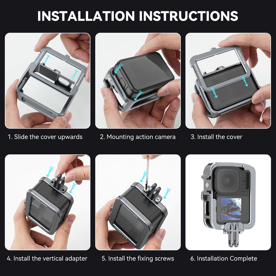 TELESIN Full Cage Protection for Gopro Hero 13-9
