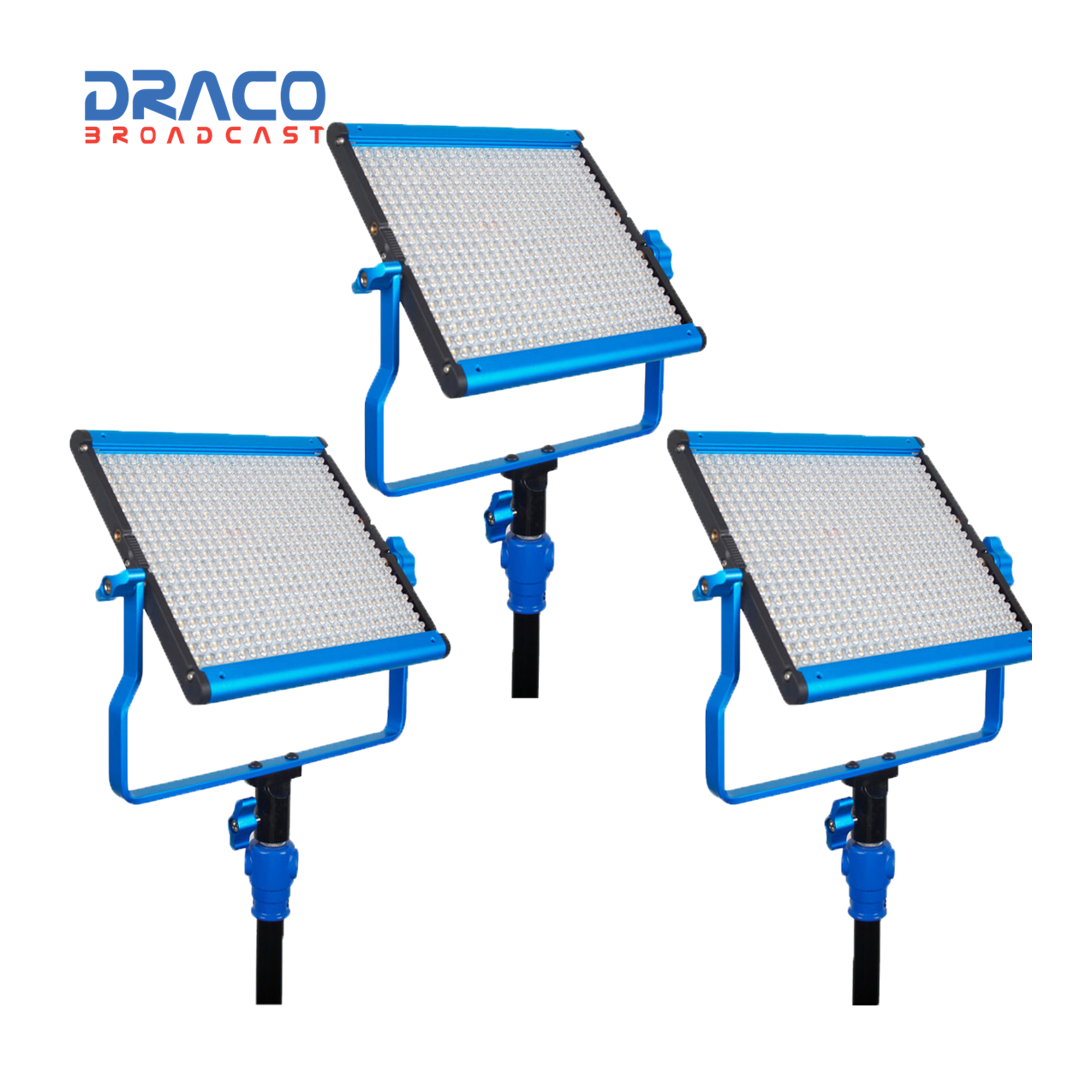 Dracast S-Series LED500 Bi-Color 3 Light Kit with V-Mount Battery Plates