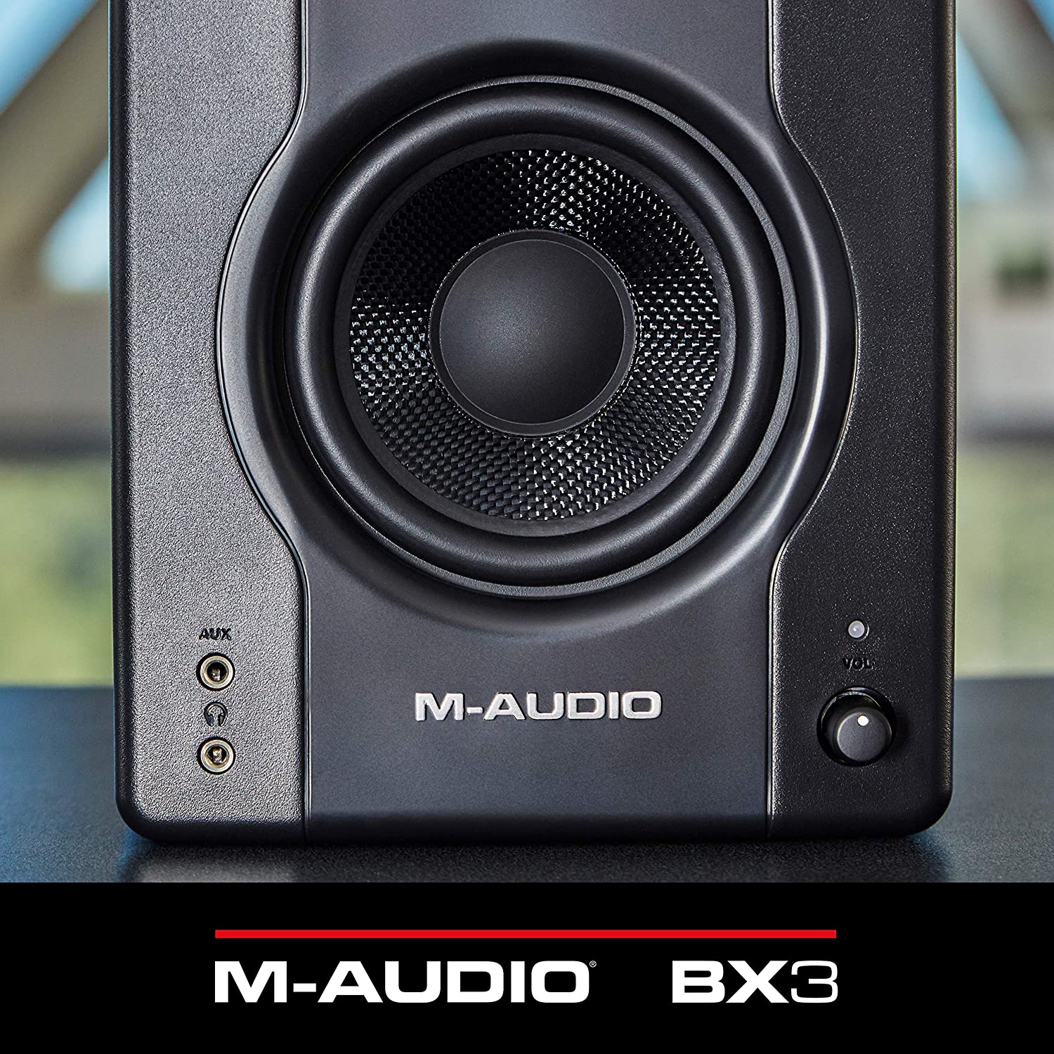 M-Audio BX3 - 120-Watt Powered Desktop Computer Speakers / Studio Monitors for Gaming, Music Production, Live Streaming and Podcasting (Pair)