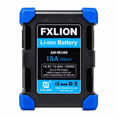 Fxlion AN-M160 High Power Square Battery - 14.8V / 159Wh Gold-Mount Battery