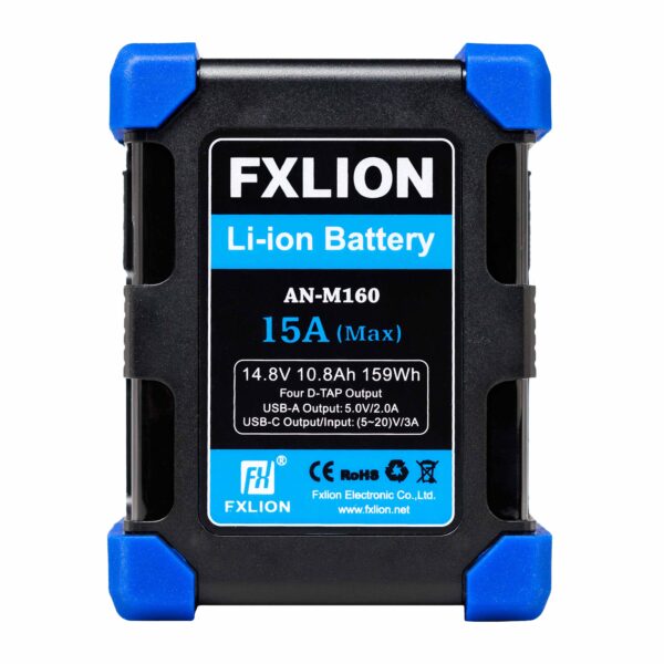 Fxlion AN-M160 High Power Square Battery - 14.8V / 159Wh Gold-Mount Battery