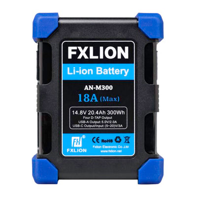 Fxlion AN-M300 High Power Square Battery - 14.8V / 300Wh Gold-Mount Battery
