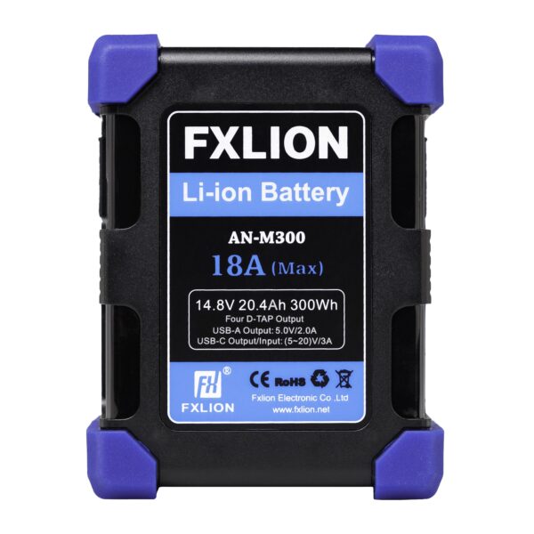 Fxlion AN-M300 High Power Square Battery - 14.8V / 300Wh Gold-Mount Battery