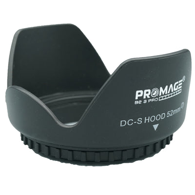 Promage Reversable Bucle Lens Hood-52MM For CANON EF 50MM 1:1.8 Nikon AF-S 55-200MM 1:4-5.6G CANON EF-S 60MM 1:2.8 MACRO CANON EF 100MM 1:2.8 MACRO NIKON AF-S 55-200MM 1:4-5.6G