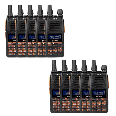 BAOFENG GT-5 (1 - 20 Set) 5W Dual Band Radio - 10S