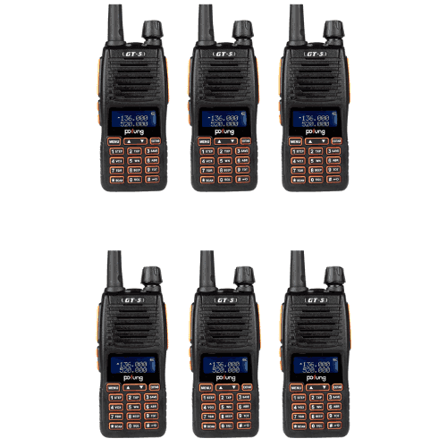 BAOFENG GT-5 (6 Sets Rental) 5W Dual Band Radio - 2 Days