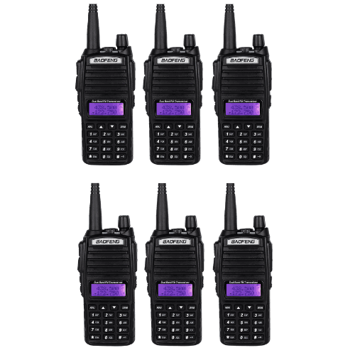 BAOFENG UV-82 (6 Sets Rental) 5W Handheld Dual Band Radio - 2 Days