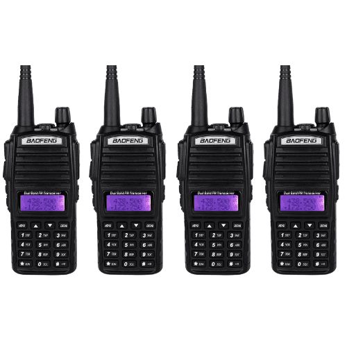 BAOFENG UV-82 (4 Sets Rental) 5W Handheld Dual Band Radio - 1 Day