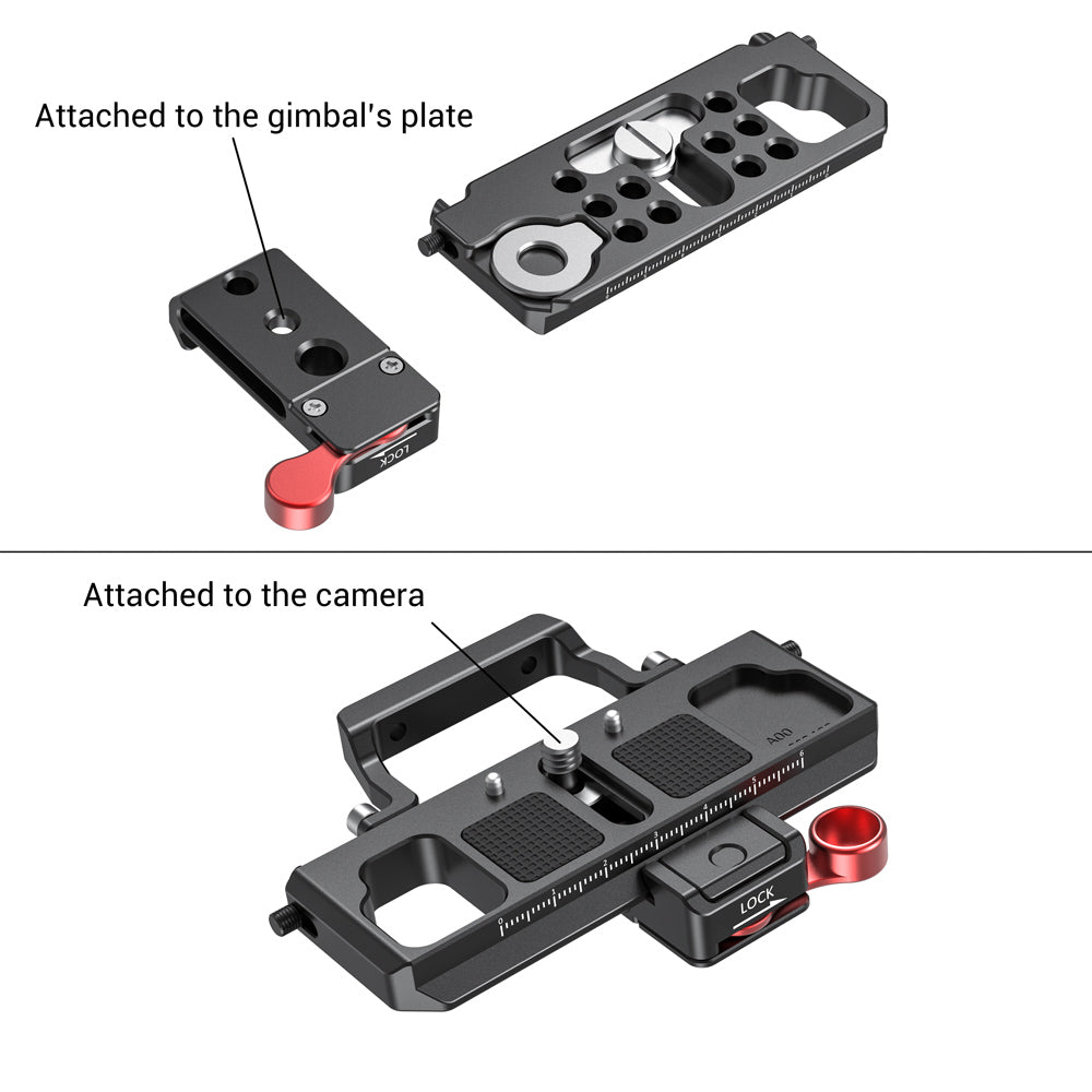 SmallRig Offset Kit for BMPCC 4K &amp; 6K and Ronin S Crane 2 Moza Air 2 BSS2403