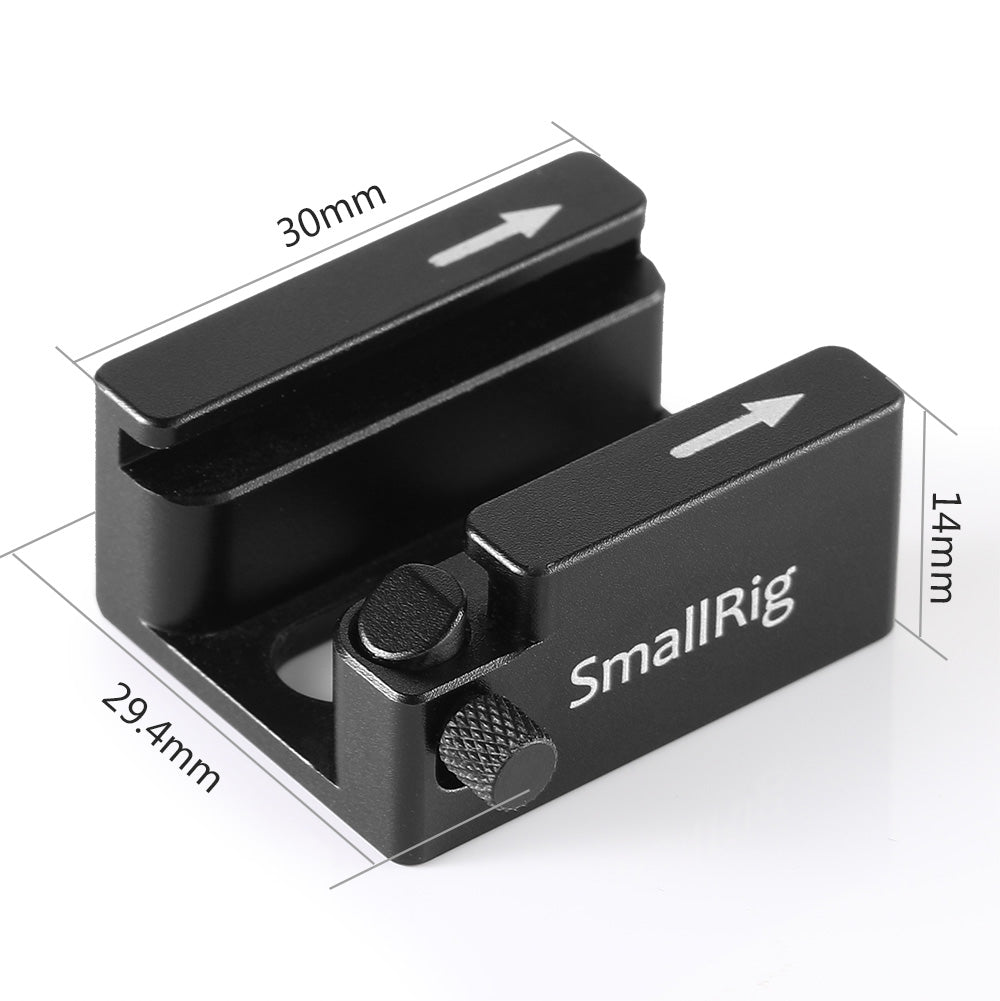 SmallRig Cold Shoe Mount Adapter with Anti-off Button 2260