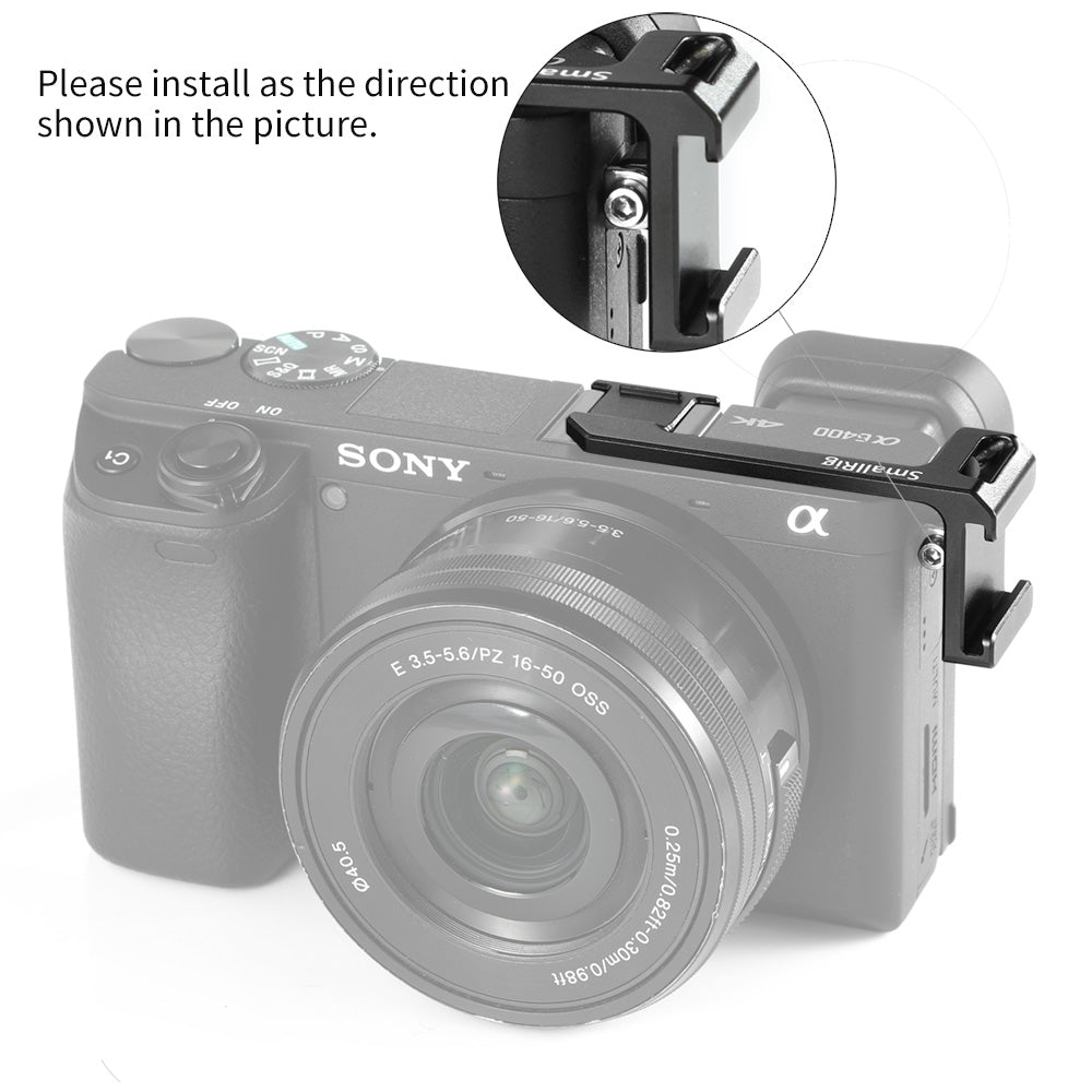 SmallRig Cold Shoe Adapter (Left Side) for Sony A6000/A6100/A6300/A6400/A6500 BUC2342