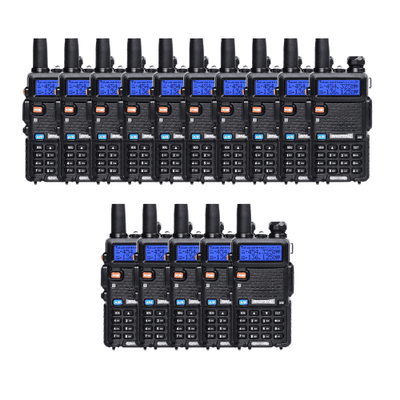 BAOFENG UV-5R (1 - 20 Set) Dual Band (VHF/UHF) Analog Portable Two-Way Radio - 15S