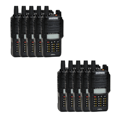 Baofeng UV-9R PLUS (1- 20 Set) 8W Radio Handheld Dual Band Portable Walkie Talkies With Earpiece - 10S
