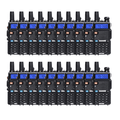 BAOFENG UV-5R (1 - 20 Set) Dual Band (VHF/UHF) Analog Portable Two-Way Radio - 20S