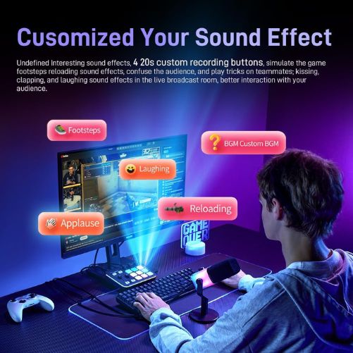 MAONO Caster G1 NEO Audio Mixer/Interface for Game Streamers