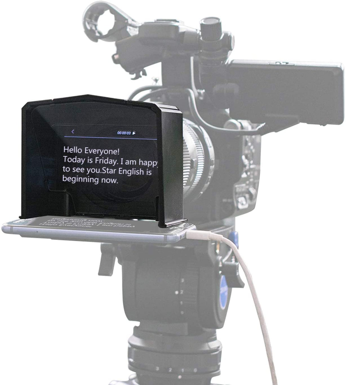 Telepermit Device Desview T1 Smartphone Teleprompter with Remote Control - AWPRO Dubai