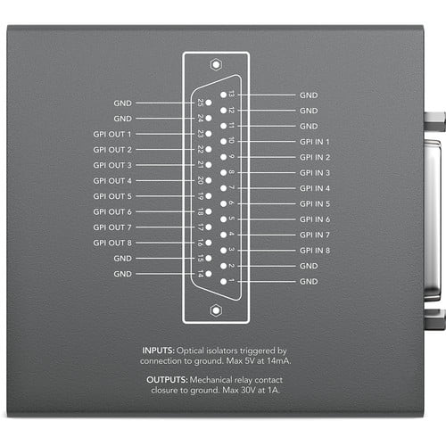 Blackmagic Design GPI &amp; Tally Interface for ATEM Production Switchers