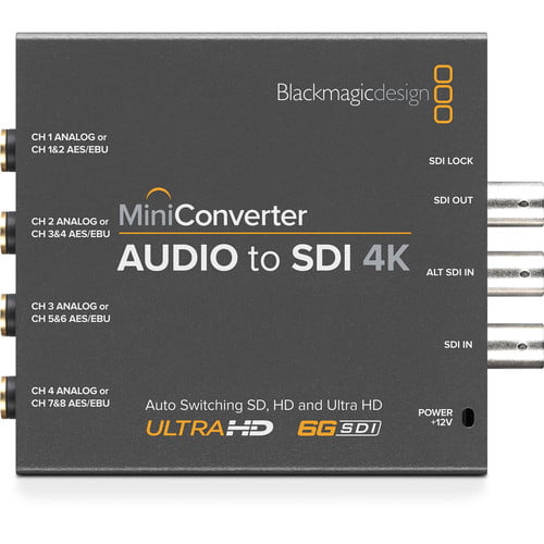 Blackmagic Design Mini Converter Audio to SDI 4K CONVMCAUDS4K
