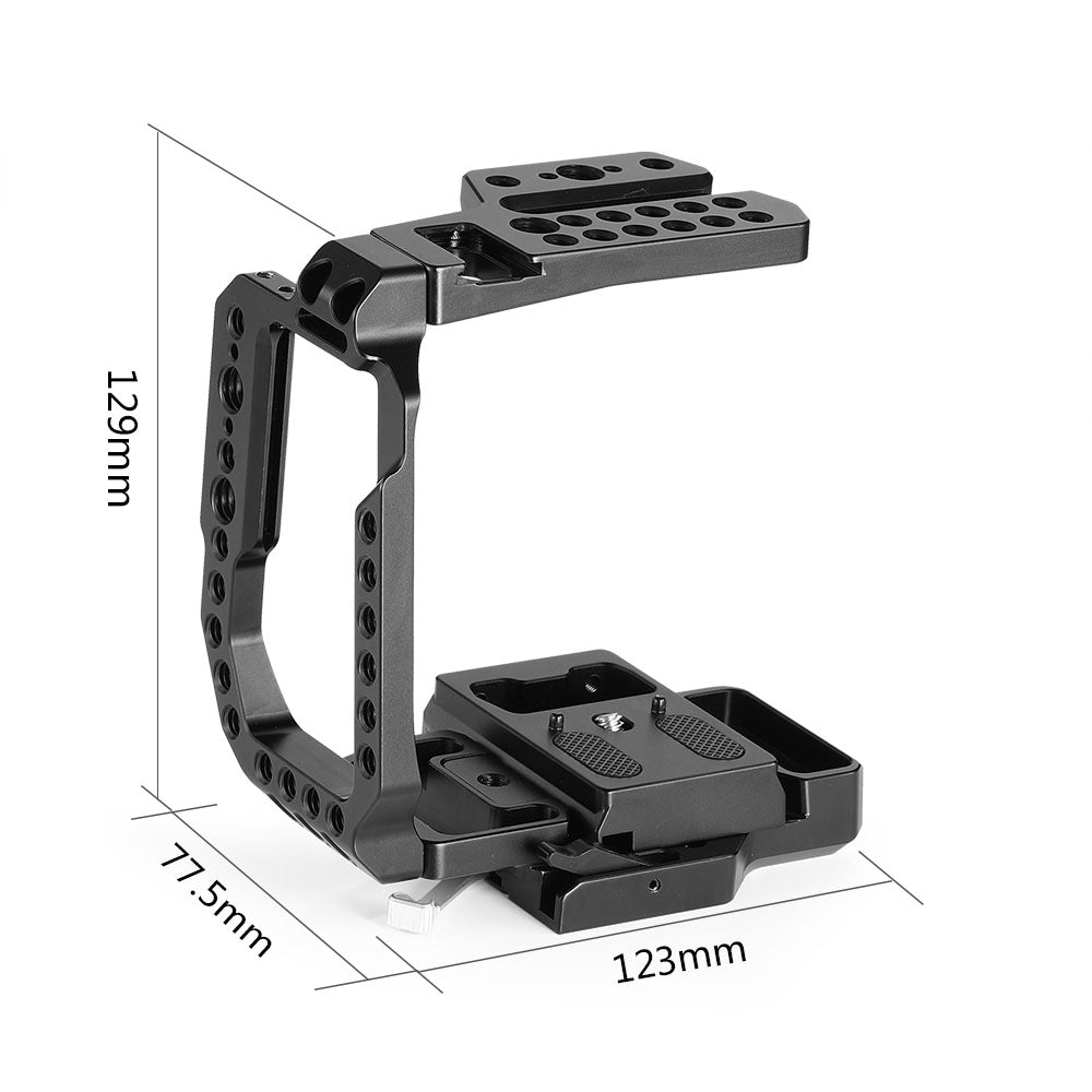 SmallRig QR Half Cage for Blackmagic Design Pocket Cinema Camera 4K &amp; 6K CVB2255