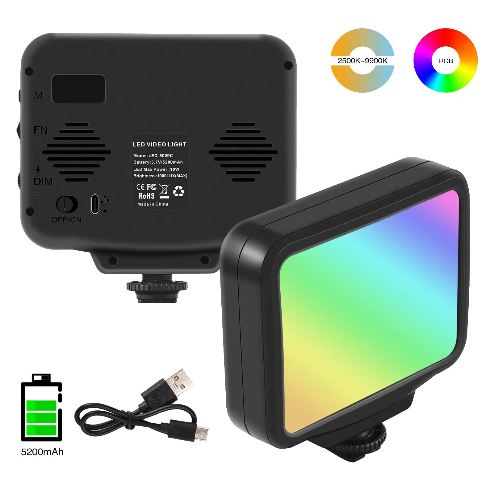 PROMAGE RGB LED VIDEO LIGHT 5009C