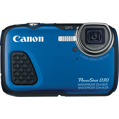 Canon PowerShot D30 Waterproof Digital Camera (Blue)