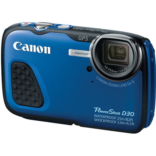 Canon PowerShot D30 Waterproof Digital Camera (Blue)