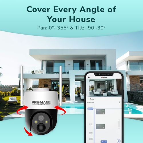 PROMAGE Connect Cell 2T Solar Powered 2K PTZ 4G Camera