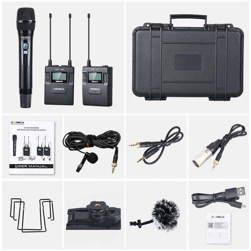 Comica Audio CVM-WM300B 2-Person Camera-Mount Wireless Combo Microphone System