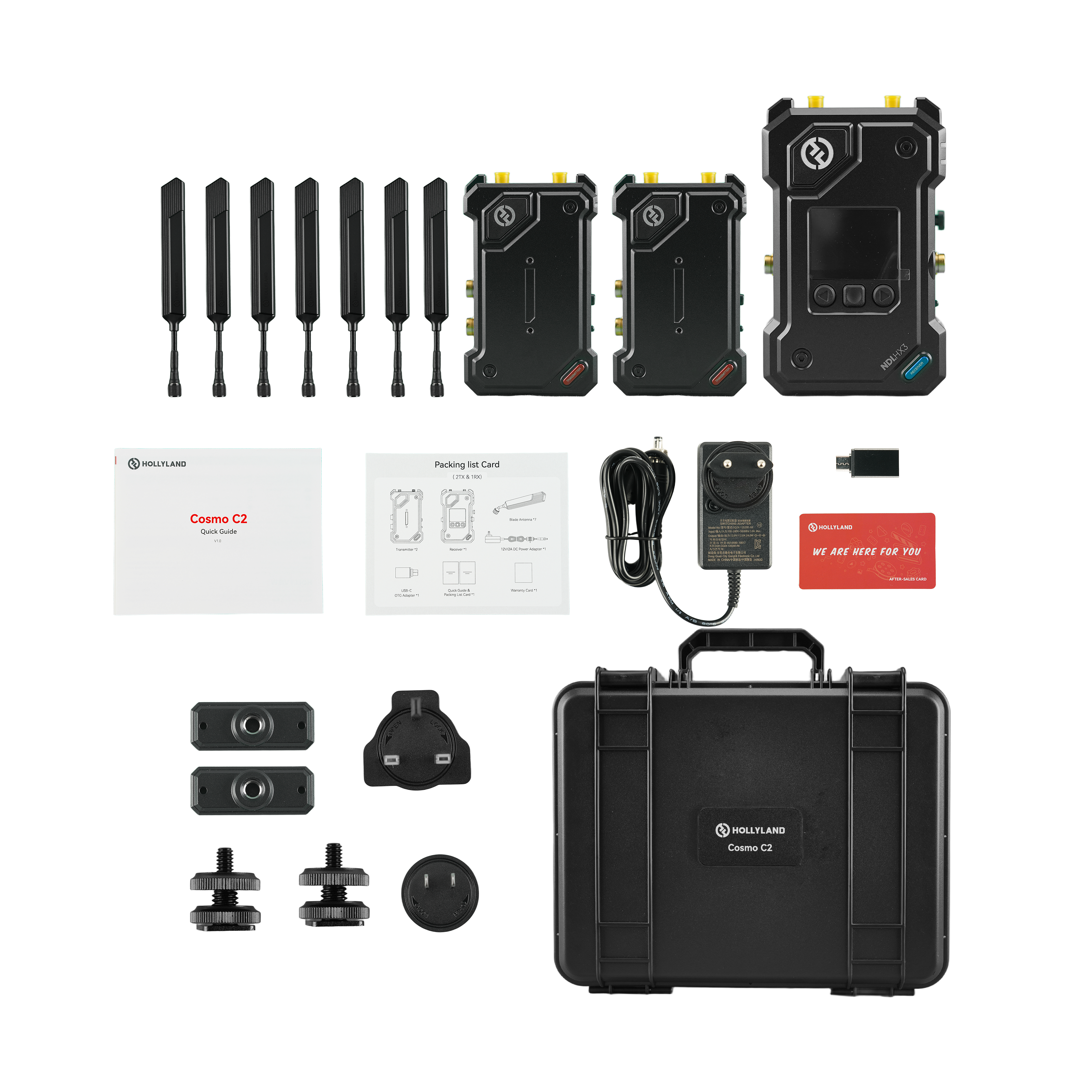 Hollyland Cosmo C2 Wireless Video Transmission System 2TX and 1RX Kit