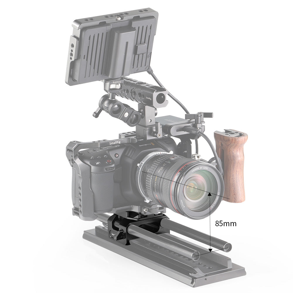 SmallRig Baseplate for BMPCC 6K and 4K (Manfrotto 501PL Compatible) 2266