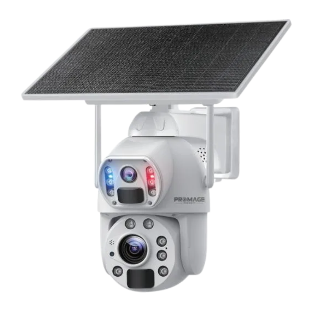 PROMAGE Connect Dual Lens Solar Powered PTZ Camera
