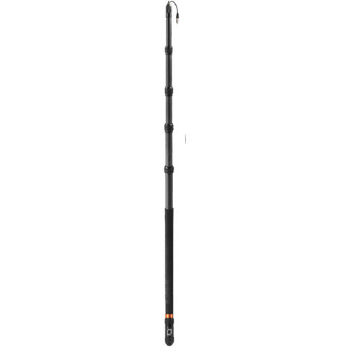 E-Image BC16 16ft Carbon Fiber Microphone Extension Telescopic Boom Pole with Cover for Recording Interview Filming (Black)